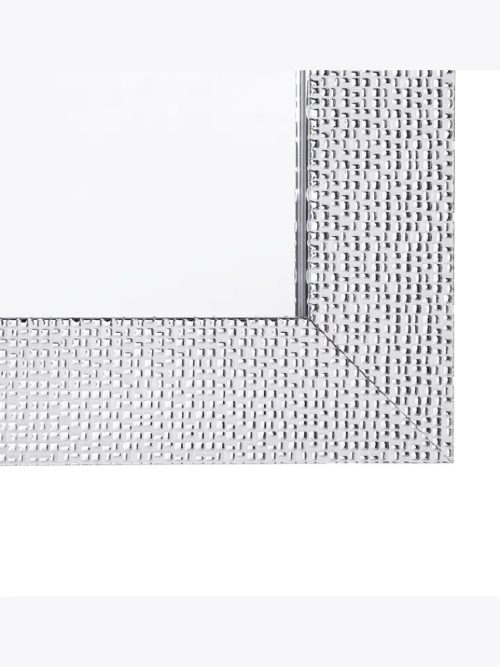 Beliani Spiegel<Wandspiegel MERVENT in Weiß/Silber - (W) 50 x (H) 130 x (L) 2 cm