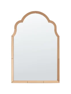 Beliani Spiegel<Wandspiegel NORVILLE in Kupfer - (W) 60 x (H) 89 x (L) 2 cm