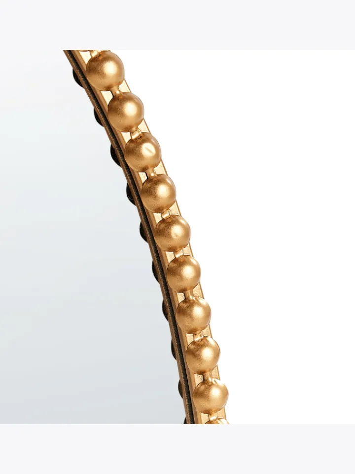 Beliani Spiegel<Wandspiegel OUVEA in Gold - (W) 57 x (H) 79 x (L) 2 cm