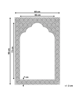 Beliani Spiegel<Wandspiegel PALI in Kupfer - (W) 60 x (H) 90 x (L) 2 cm