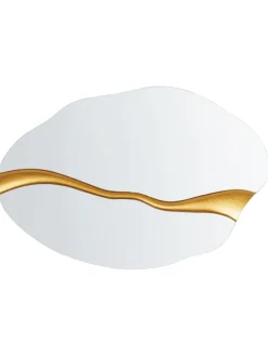 Beliani Spiegel<Wandspiegel POIVRES in Gold - (W) 90 x (H) 60 x (L) 4 cm