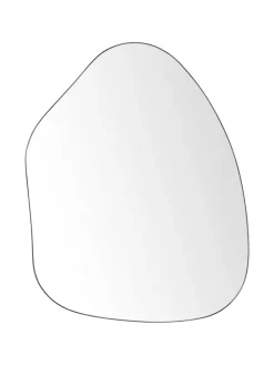 Beliani Spiegel<Wandspiegel PUTEAUX in Schwarz - (W) 70 x (H) 92 x (L) 3 cm