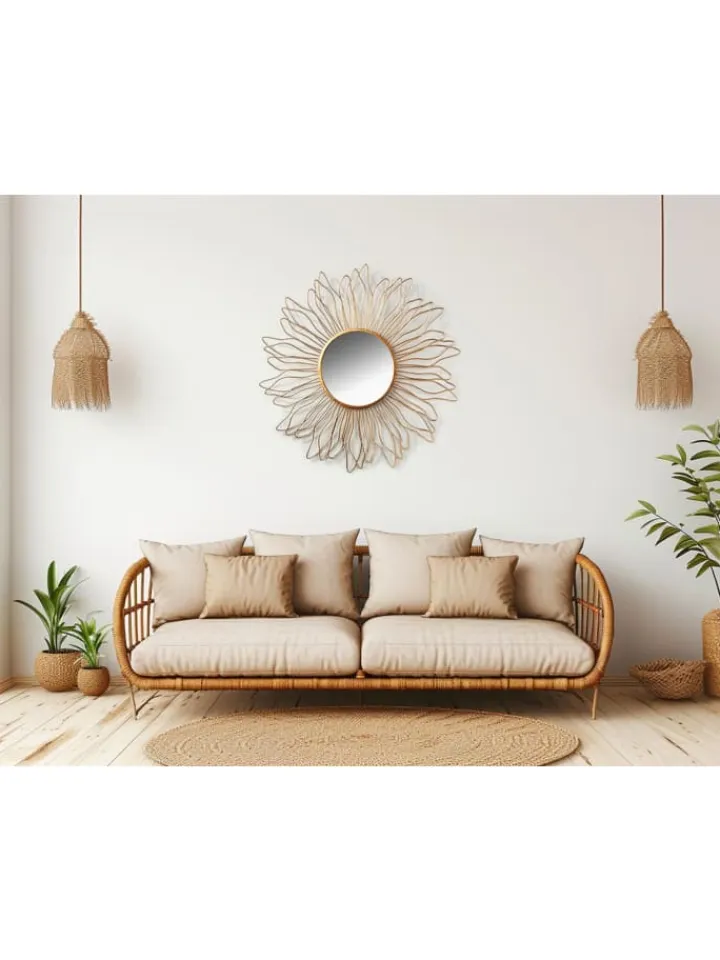 kobolo Spiegel<Wandspiegel WALLMIRRORSUN in Gold