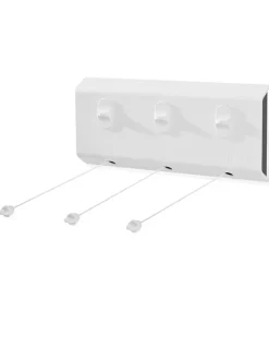 Leifheit Wäschekörbe & -Ständer<Wandtrockner "Rollfix 150 Triple Longline" in Weiß - (L)34 cm