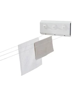 Leifheit Wäschekörbe & -Ständer<Wandtrockner "Rollfix 150 Triple Longline" in Weiß - (L)34 cm