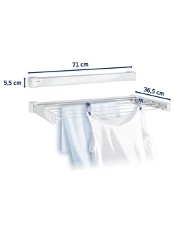 Leifheit Wäschekörbe & -Ständer<Wandtrockner "Telegant 30 Protect" in Weiß - (L)71 cm