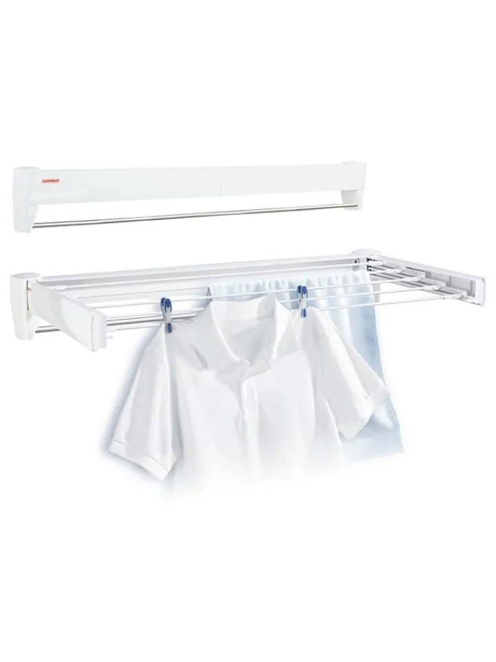 Leifheit Wäschekörbe & -Ständer<Wandtrockner "Telegant 36 Protect" in Weiß - (L)70 cm