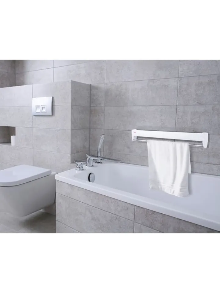 Leifheit Wäschekörbe & -Ständer<Wandtrockner "Telegant 36 Protect" in Weiß - (L)70 cm