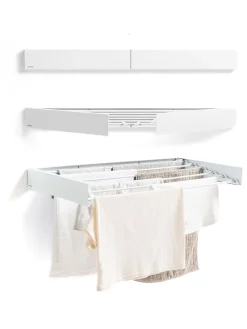 InnovaGoods Wäschekörbe & -Ständer<Wand-Wäscheständer in Weiß