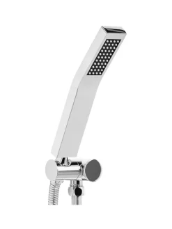 Beliani Badarmaturen<Wannenarmaturen AMBORO in Silber/Schwarz - (W) 3.5 x (H) 20 x (L) 1.5 cm