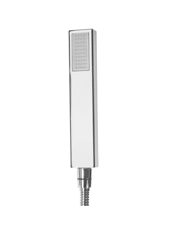 Beliani Badarmaturen<Wannenarmaturen BOYOMA in Silber - (W) 19 x (H) 118 x (L) 15 cm