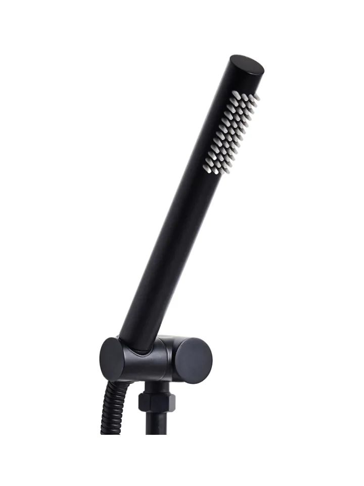 Beliani Badarmaturen<Wannenarmaturen CABUYAL in Schwarz - (W) 2 x (H) 21 x (L) 2 cm