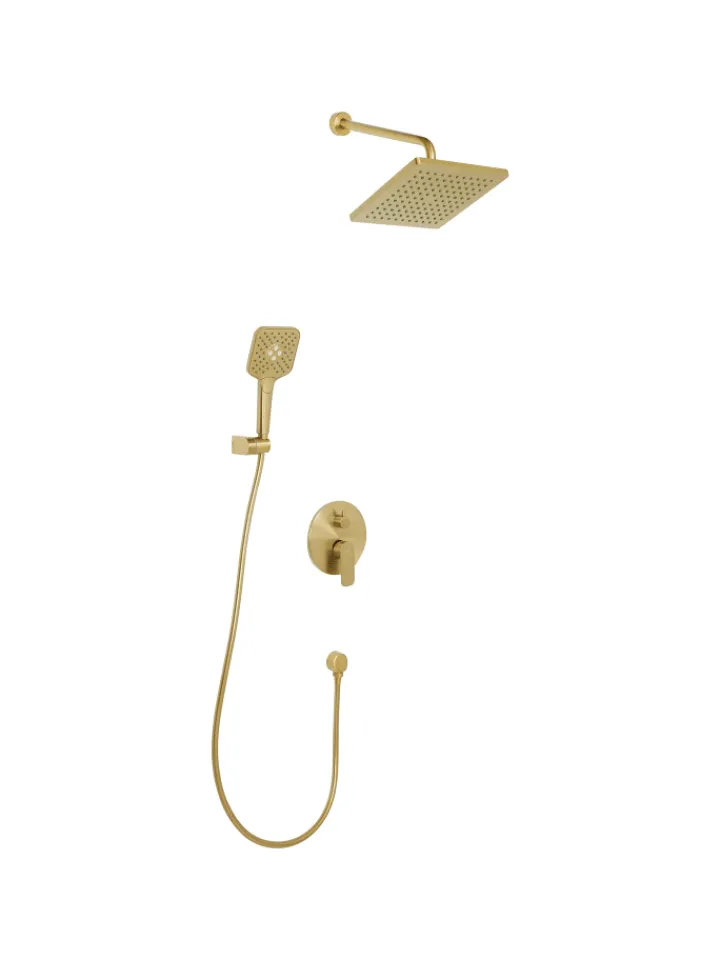 Beliani Badarmaturen<Wannenarmaturen CANAIMA in Gold - (W) 25 x (H) 175 x (L) 41 cm
