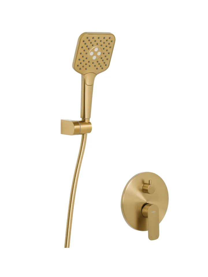 Beliani Badarmaturen<Wannenarmaturen CANAIMA in Gold - (W) 25 x (H) 175 x (L) 41 cm