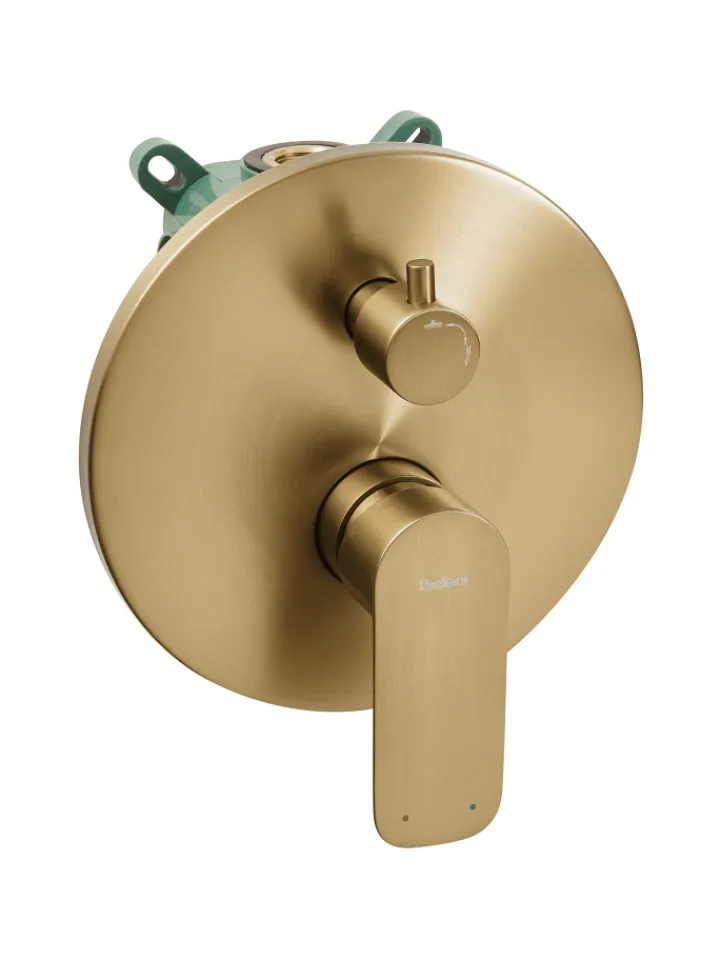 Beliani Badarmaturen<Wannenarmaturen CANAIMA in Gold - (W) 25 x (H) 175 x (L) 41 cm
