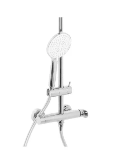 Beliani Badarmaturen<Wannenarmaturen CATAMARCA in Silber - (W) 23 x (H) 85 x (L) 38 cm