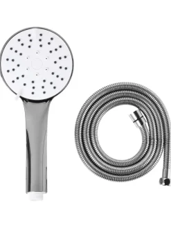 Beliani Badarmaturen<Wannenarmaturen CHURUN in Silber - (W) 11 x (H) 25 x (L) 3 cm