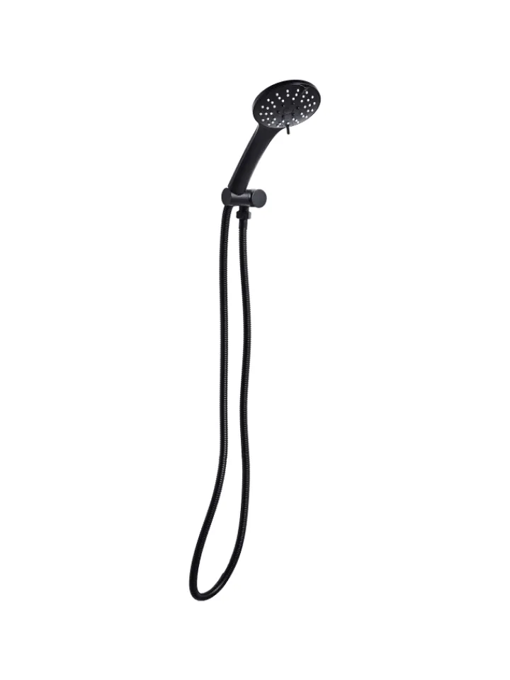 Beliani Badarmaturen<Wannenarmaturen CHURUN in Schwarz - (W) 11 x (H) 25 x (L) 3 cm