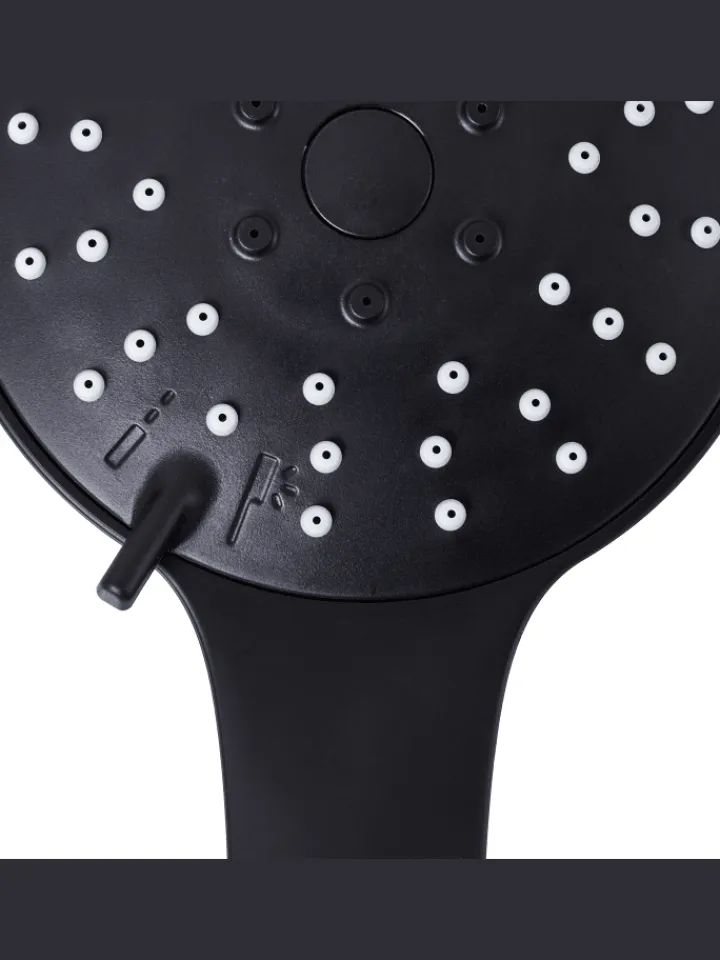 Beliani Badarmaturen<Wannenarmaturen CHURUN in Schwarz - (W) 11 x (H) 25 x (L) 3 cm