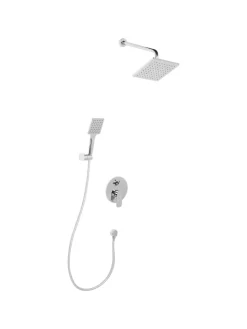 Beliani Badarmaturen<Wannenarmaturen GUARATUBA in Silber - (W) 25 x (H) 175 x (L) 41 cm