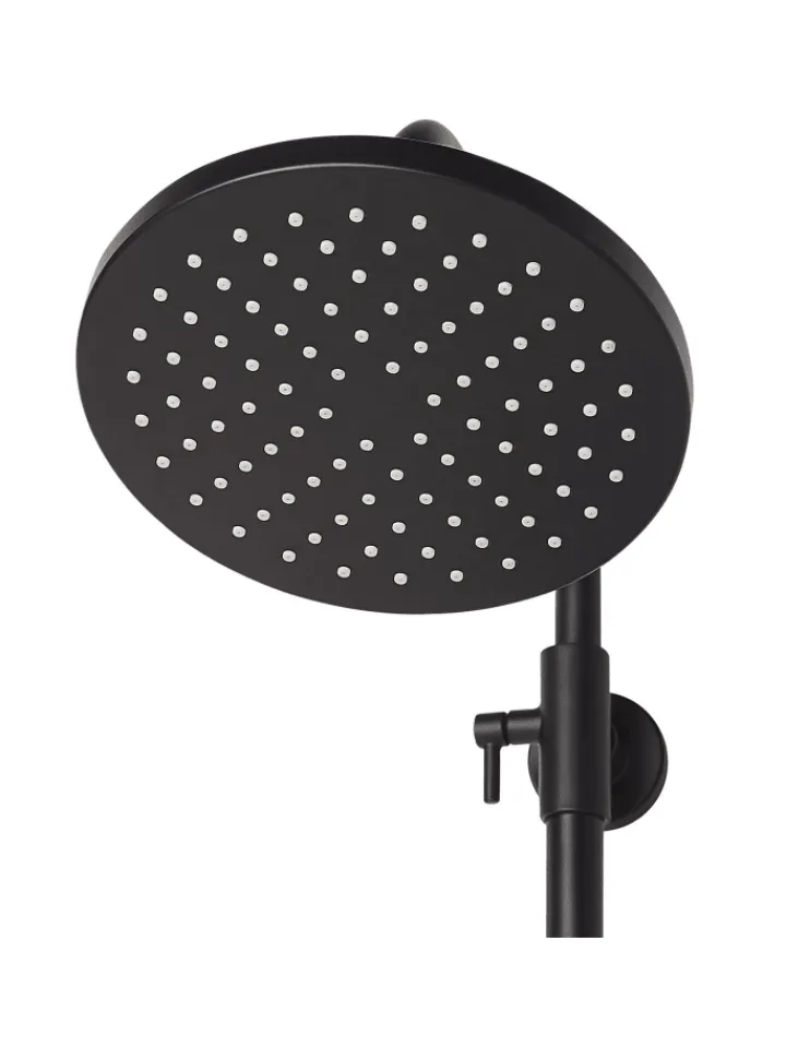Beliani Badarmaturen<Wannenarmaturen GURARA in Schwarz - (W) 23 x (H) 83 x (L) 36 cm
