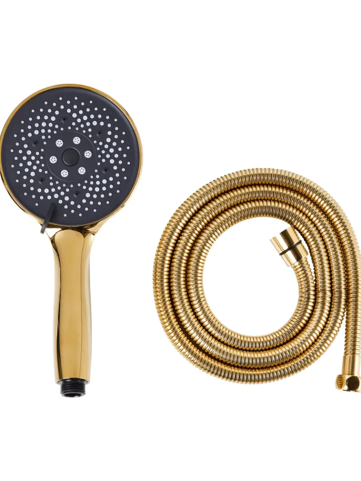 Beliani Badarmaturen<Wannenarmaturen ICHMA in Gold - (W) 12 x (H) 26 x (L) 7 cm