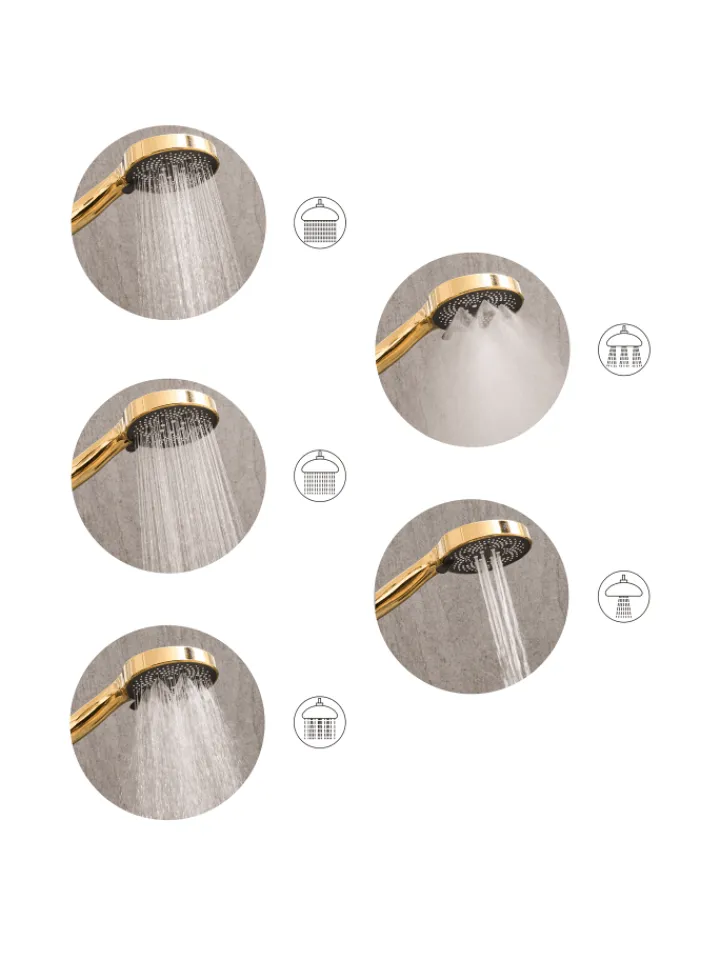 Beliani Badarmaturen<Wannenarmaturen ICHMA in Silber - (W) 12 x (H) 26 x (L) 7 cm