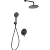 Beliani Badarmaturen<Wannenarmaturen PUELO in Schwarz - (W) 23 x (H) 180 x (L) 41 cm