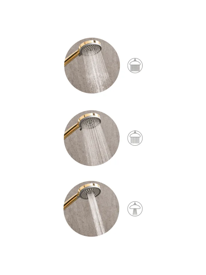 Beliani Badarmaturen<Wannenarmaturen SURIPA in Gold - (W) 10 x (H) 23 x (L) 6 cm