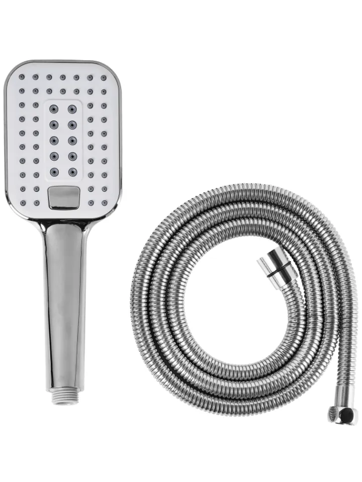 Beliani Badarmaturen<Wannenarmaturen TINGO in Silber - (W) 9 x (H) 26 x (L) 6 cm