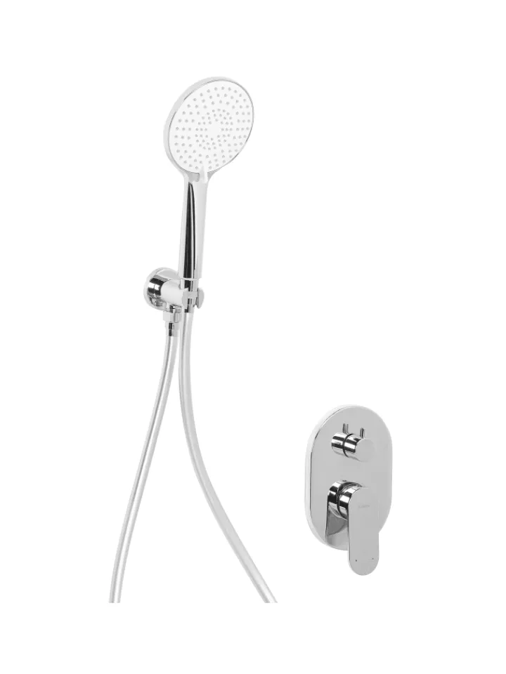 Beliani Badarmaturen<Wannenarmaturen TINGUIRIRICA in Silber - (W) 25 x (H) 175 x (L) 41 cm