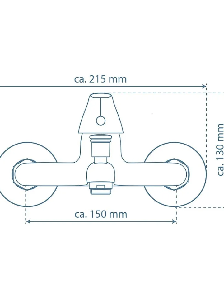 Schütte Badarmaturen<Wannenfüllarmatur ''Athos'' in Chrom