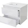 MCW Badmöbel<Waschbecken mit Unterschrank B19, Weiß