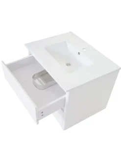 MCW Badmöbel<Waschbecken mit Unterschrank B19, Weiß