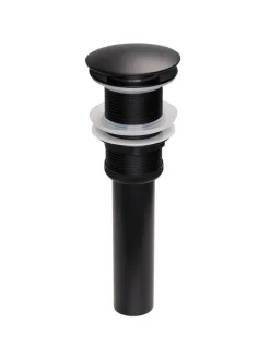 Beliani Badarmaturen<Waschbecken MOENGO in Transparent/Schwarz - (W) 54 x (H) 15 x (L) 36 cm