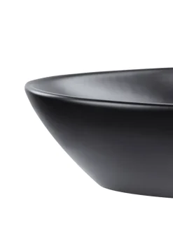 Beliani Badarmaturen<Waschbecken TIRIG in Schwarz - (W) 60 x (H) 14 x (L) 39 cm