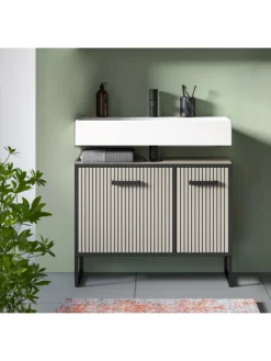 xonox.home Badmöbel|Badezimmermöbel<Waschbeckenunterschrank (B/H/T: 80x63x36 cm) in Kaschmir