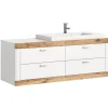 xonox.home Badmöbel|Badezimmermöbel<Waschbeckenunterschrank (B/H/T: 132x50x48 cm) in weiß