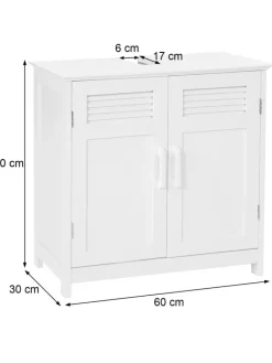 MCW Badmöbel<Waschbeckenunterschrank A85, Grau