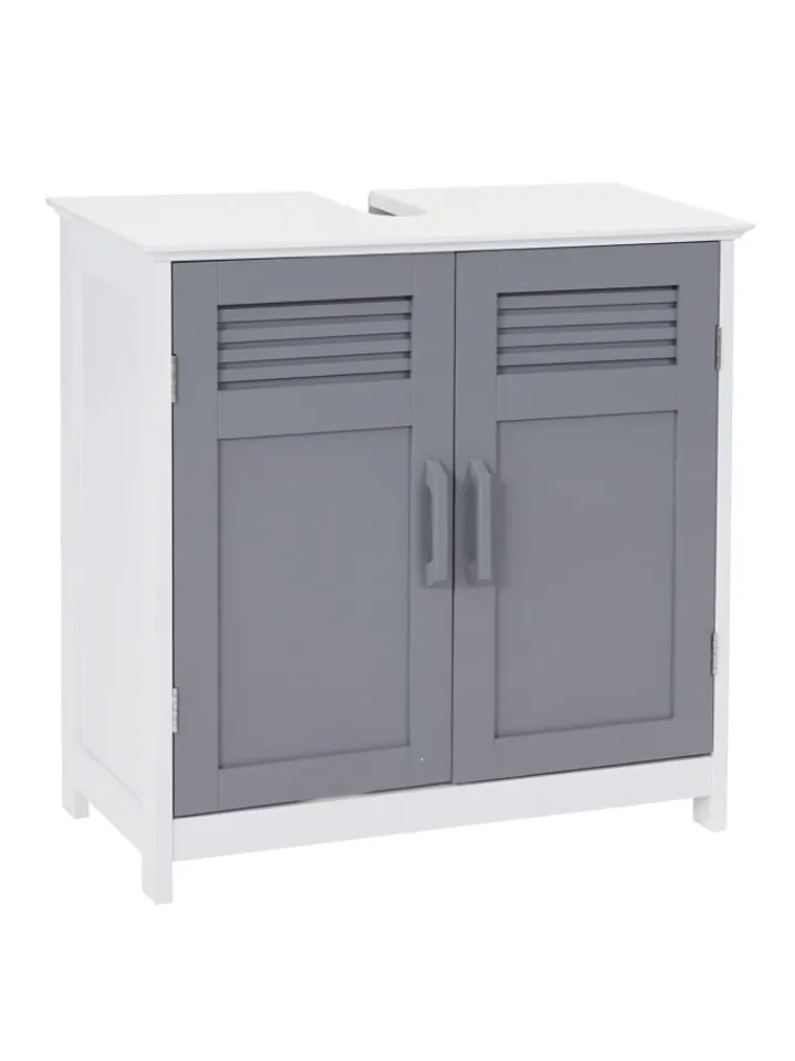 MCW Badmöbel<Waschbeckenunterschrank A85, Grau