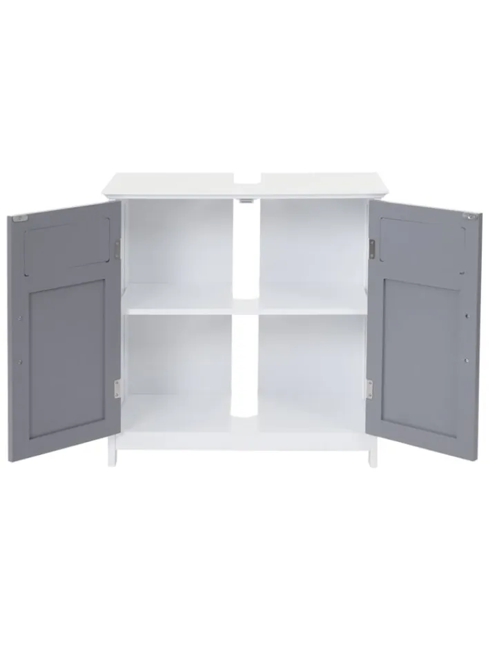 MCW Badmöbel<Waschbeckenunterschrank A85, Grau