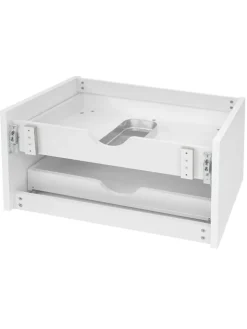 MCW Badmöbel<Waschbeckenunterschrank B19 hochglanz Soft-Close, Weiß