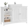 Songmics Badmöbel|Badezimmermöbel<Waschbeckenunterschrank in Weiß - (B)90 x (H)60 x (T)30 cm