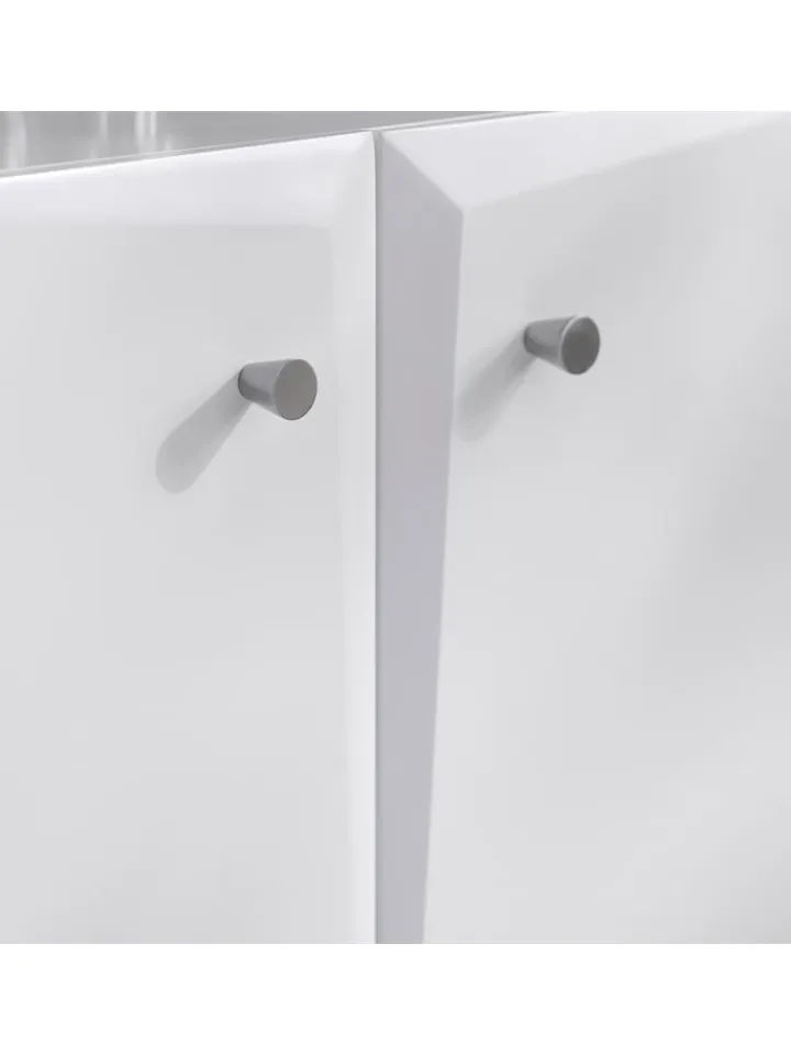 SoBuy Badmöbel<Waschbeckenunterschrank in Weiß - (B)60 x (H)60 x (T)30cm