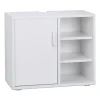relaxdays Badmöbel<Waschbeckenunterschrank in Weiß - (B)60 x (H)51 x (T)32 cm