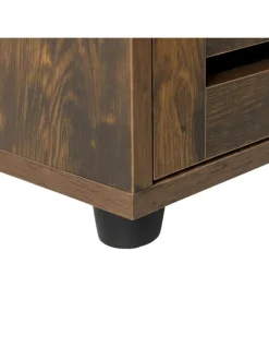 relaxdays Badezimmermöbel|Badmöbel<Waschbeckenunterschrank in Braun - (B)60 x (H)63 x (T)30 cm