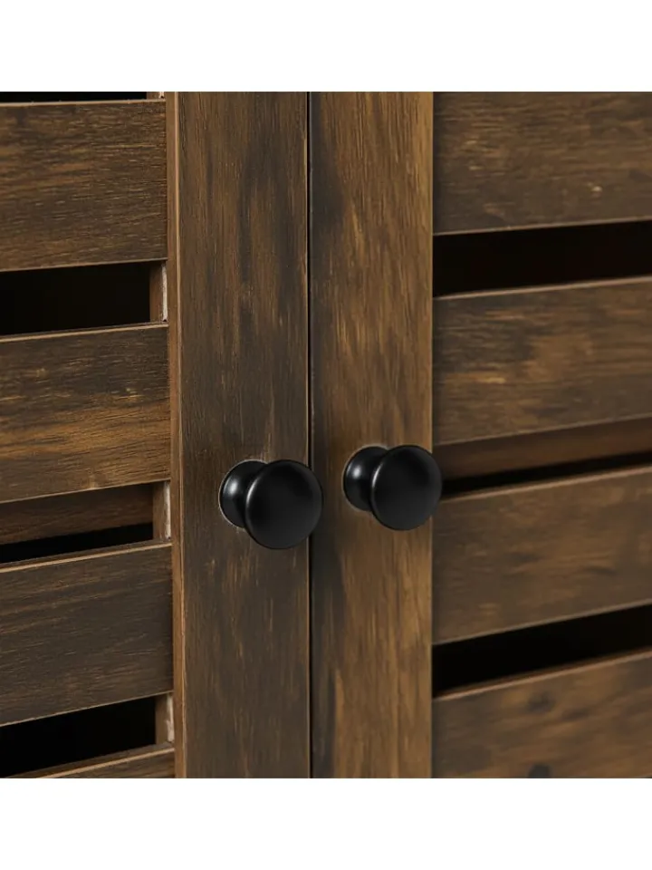relaxdays Badezimmermöbel|Badmöbel<Waschbeckenunterschrank in Braun - (B)60 x (H)63 x (T)30 cm