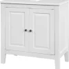 SoBuy Badmöbel<Waschbeckenunterschrank in Weiß - (B)60 x (H)62 x (T)30cm