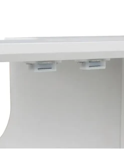 relaxdays Badmöbel|Badezimmermöbel<Waschbeckenunterschrank in Weiß - (B)60 x (H)60 x (T)30 cm