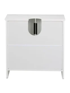relaxdays Badmöbel|Badezimmermöbel<Waschbeckenunterschrank in Weiß - (B)60 x (H)60 x (T)30 cm